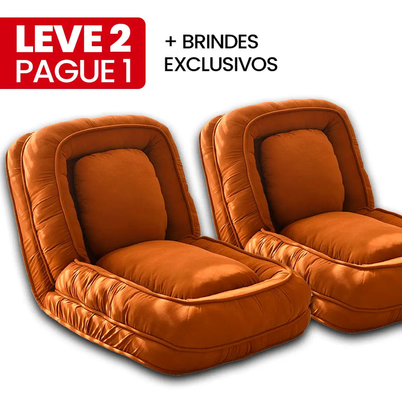 [LEVE 2 PAGUE 1] Sofá Cama Retrátil Algodão 5 em 1 + BRINDES: Almofadas Cushion