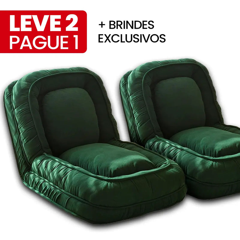 [LEVE 2 PAGUE 1] Sofá Cama Retrátil Algodão 5 em 1 + BRINDES: Almofadas Cushion