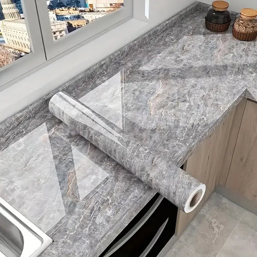 Papel de Parede Efeito Mármore Autoadesivo | LuxeMarble